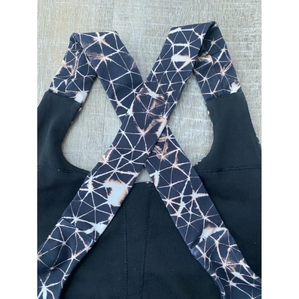 LULULEMON All Sport Bra Adjustable Star Crushed Multi Black Size 8 Luxtreme Run